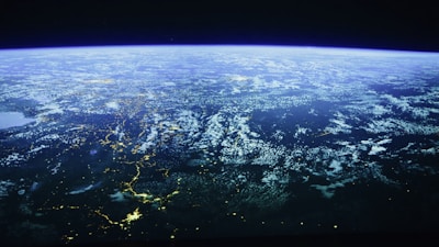 a view of the earth from space
