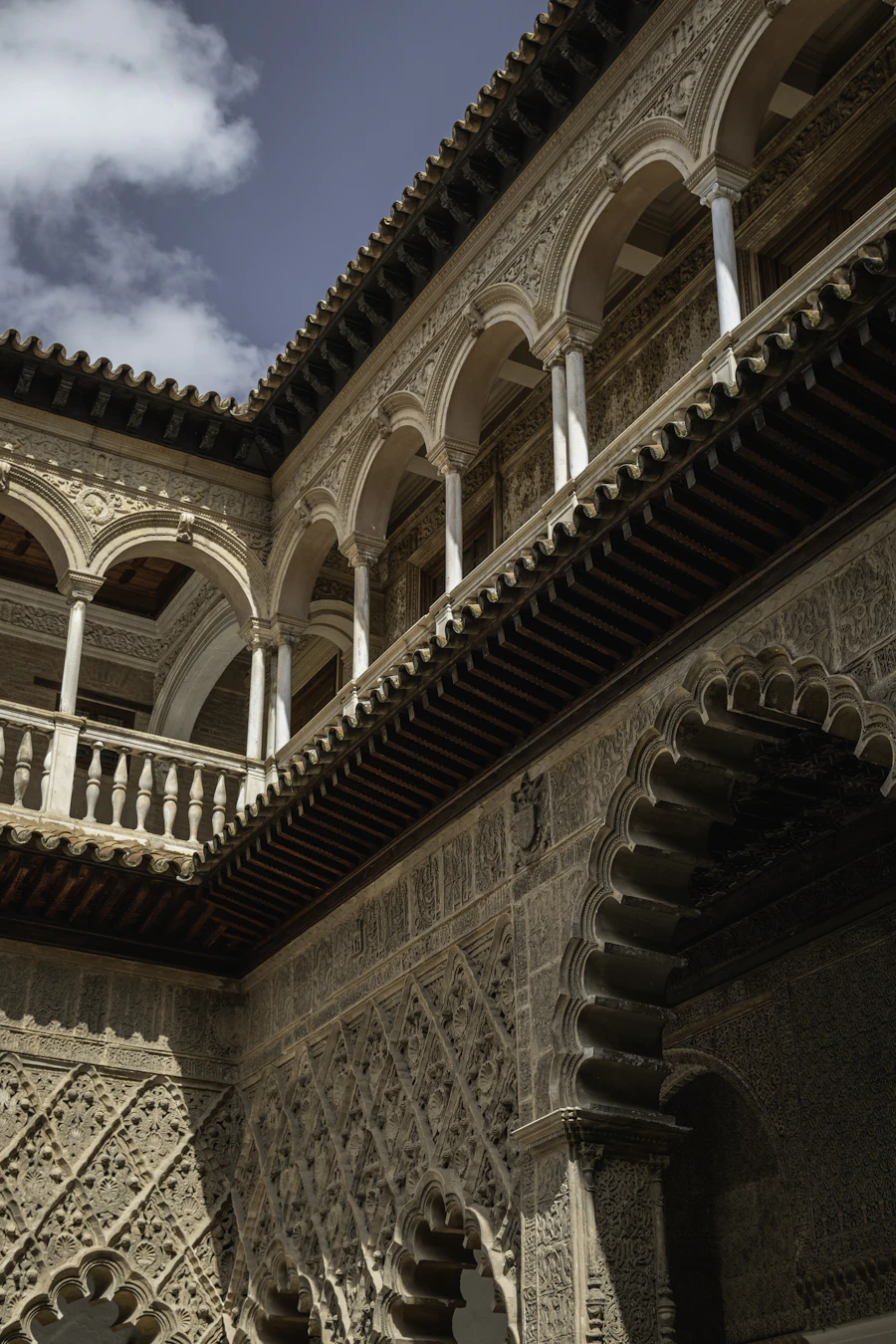A building with many arches