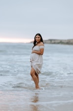a person standing in the water