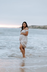 a person standing in the water
