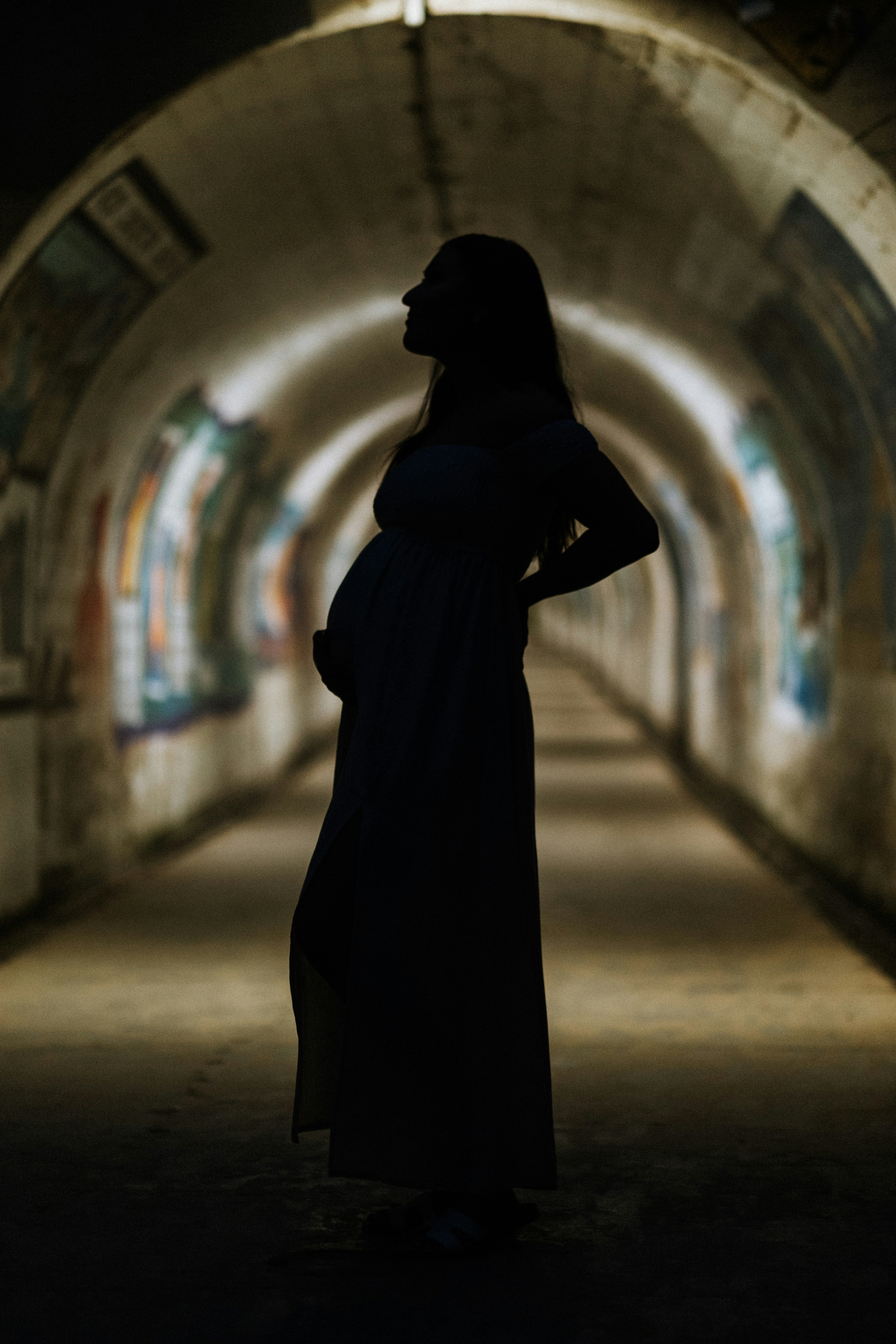 a person in a black robe