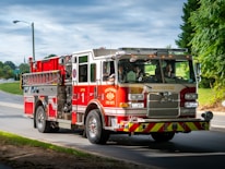 a fire truck on the street