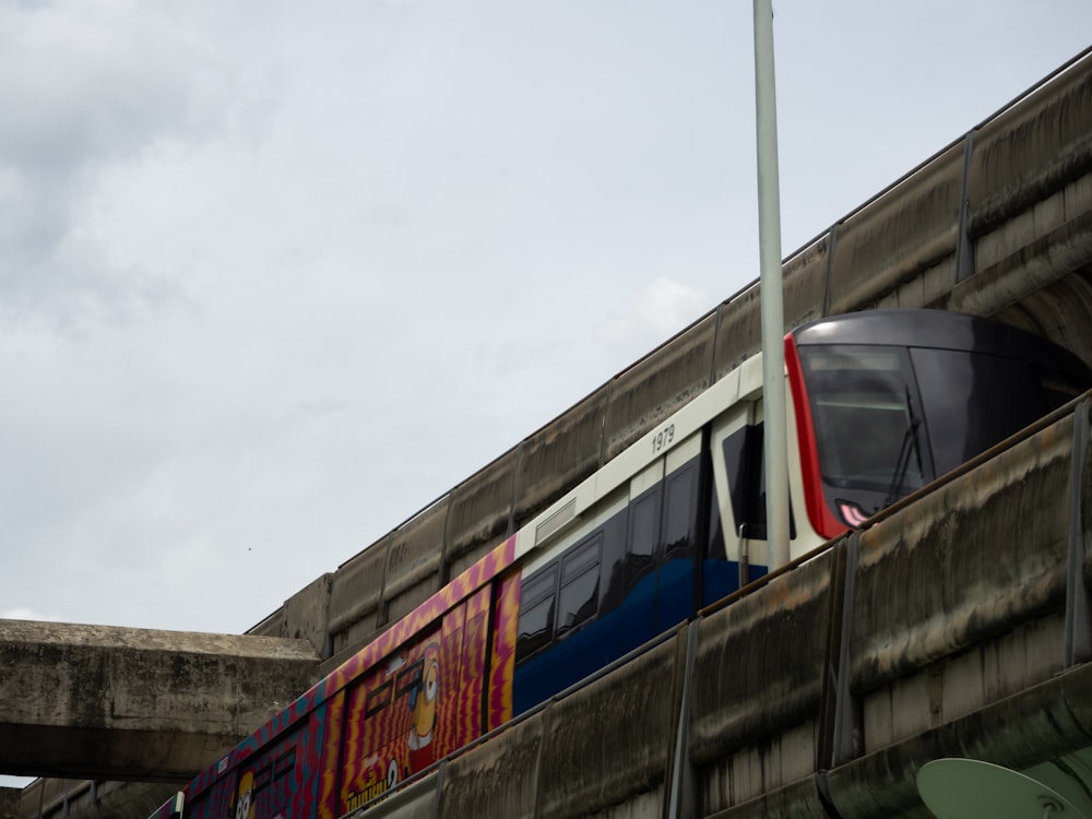 a train on a bridge