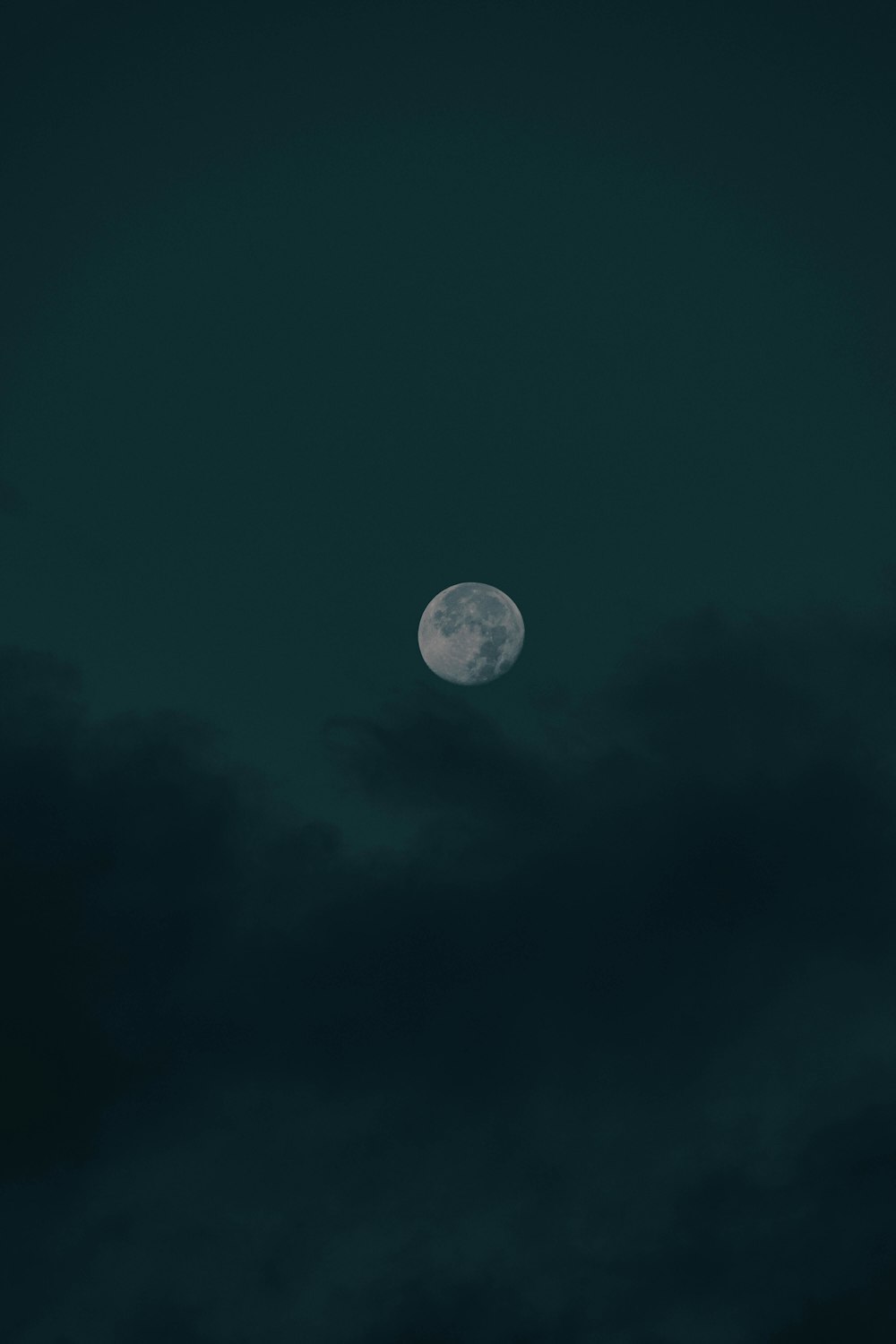 a moon in the sky