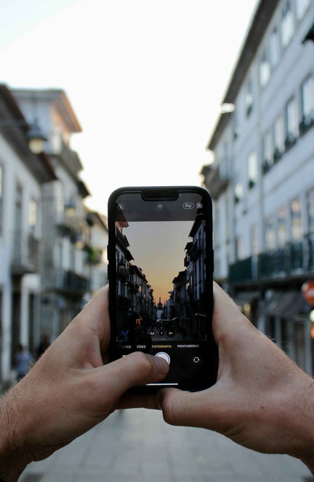 a person holding a cell phone