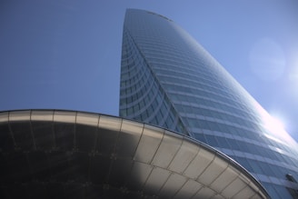 a low angle view of a building