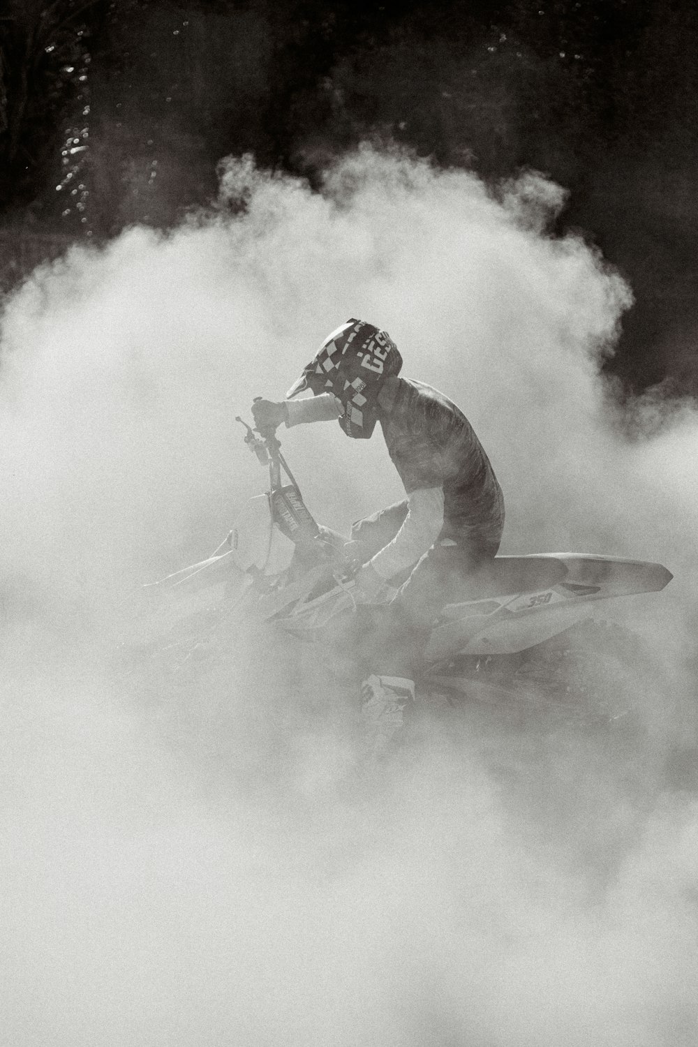 a man riding a snowboard