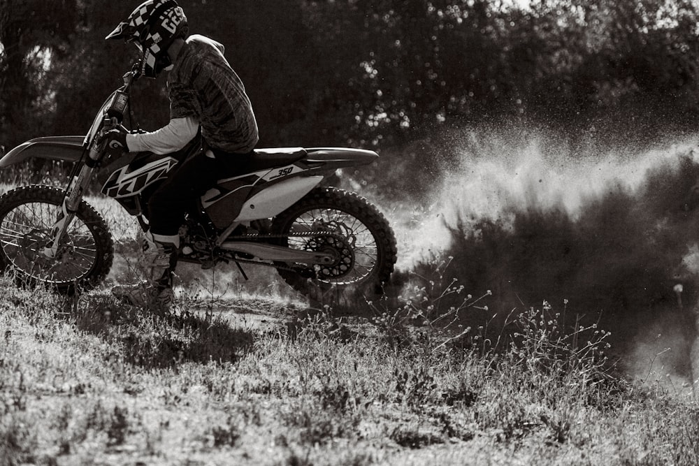 a man riding a motorcycle