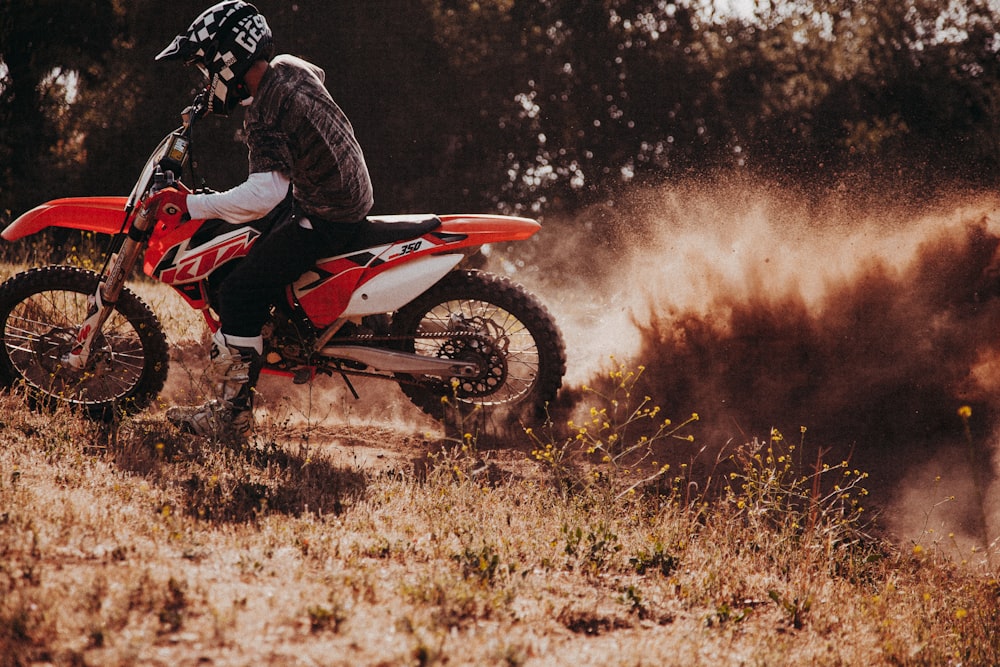 a man riding a motorcycle