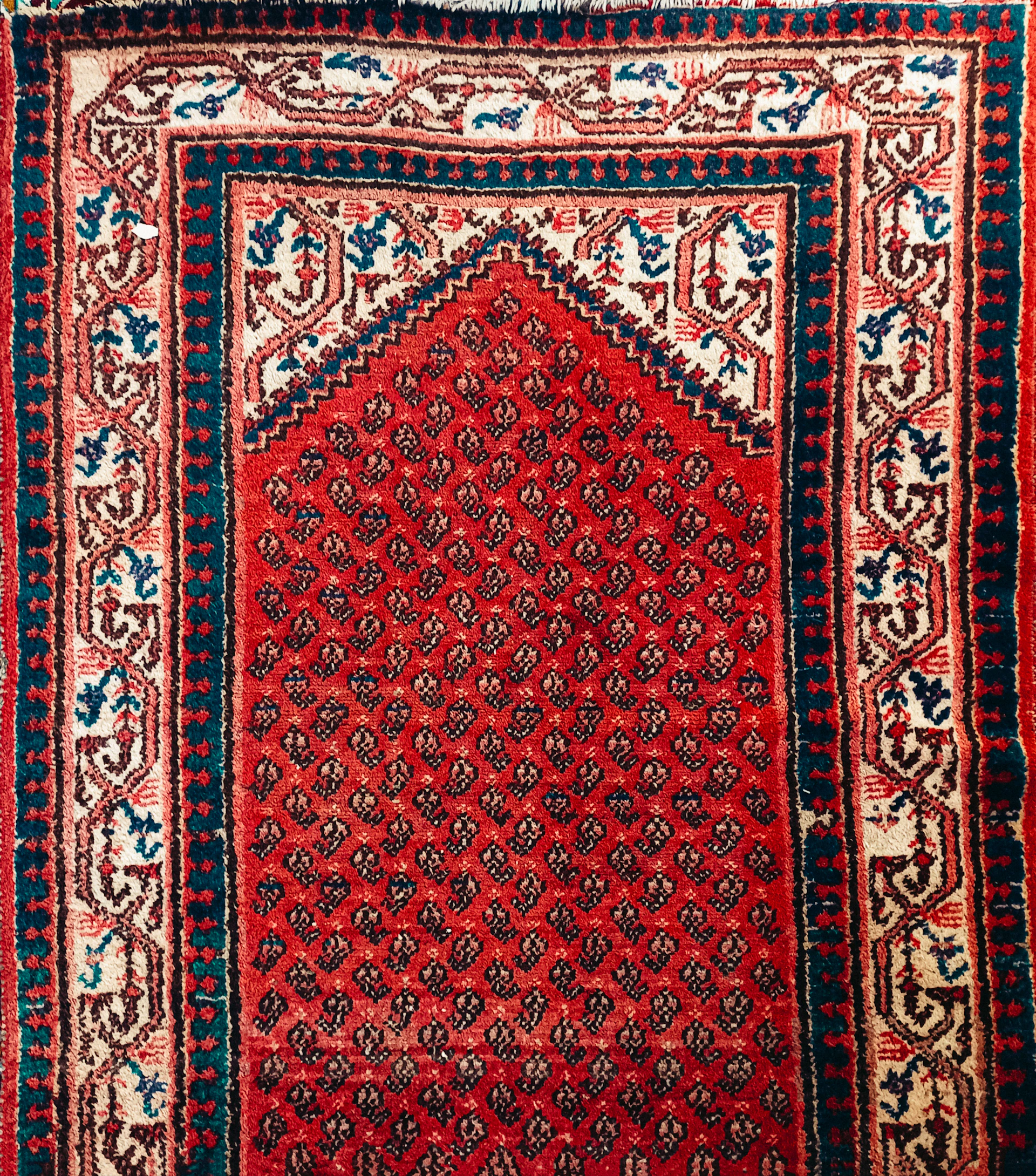a rug with a design