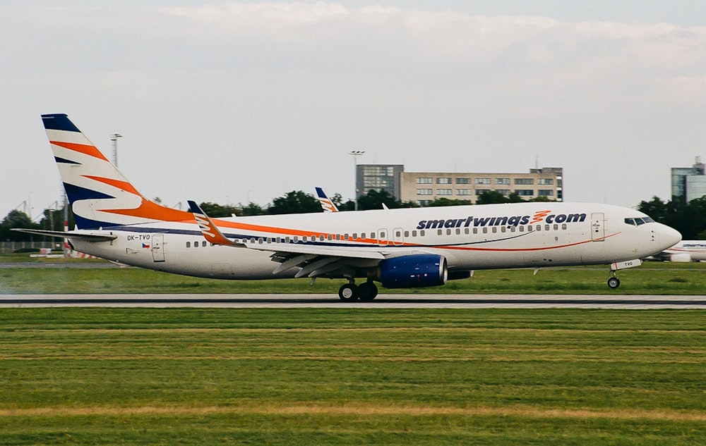 a large airplane on the runway