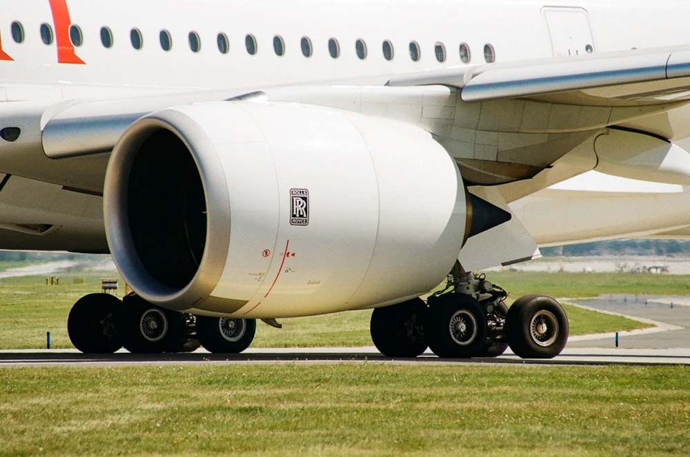 a large airplane on the runway