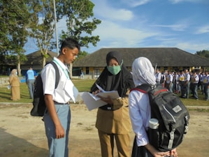 a group of people in clothing