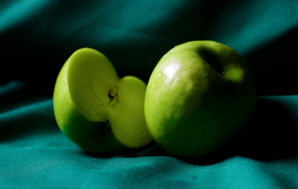 a couple of green apples