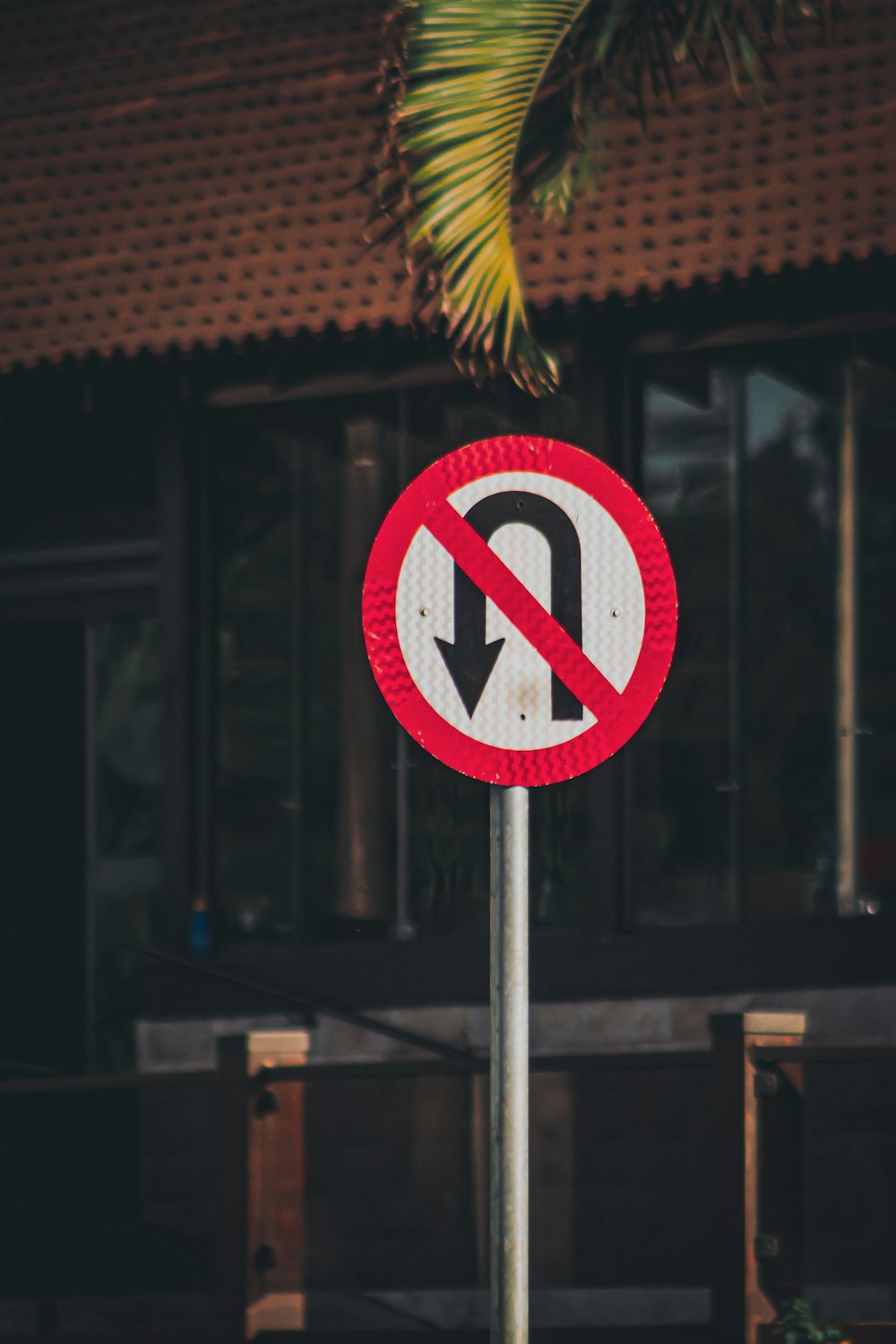 a sign on a pole