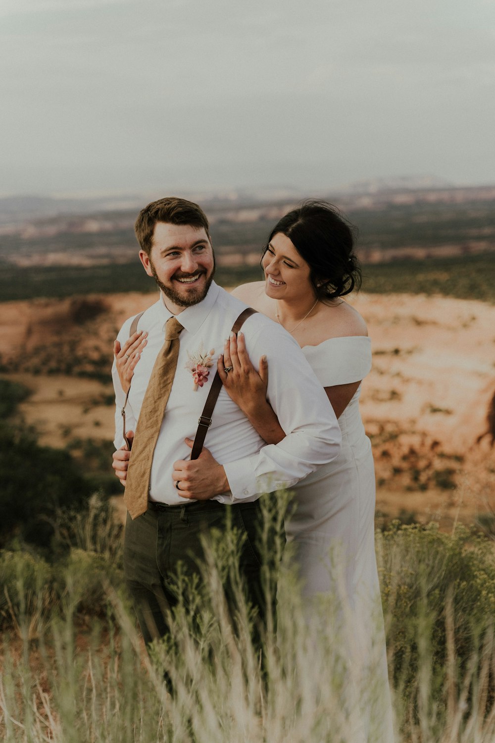 a man and woman posing for a picture