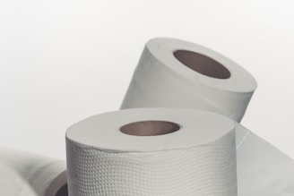 a roll of toilet paper