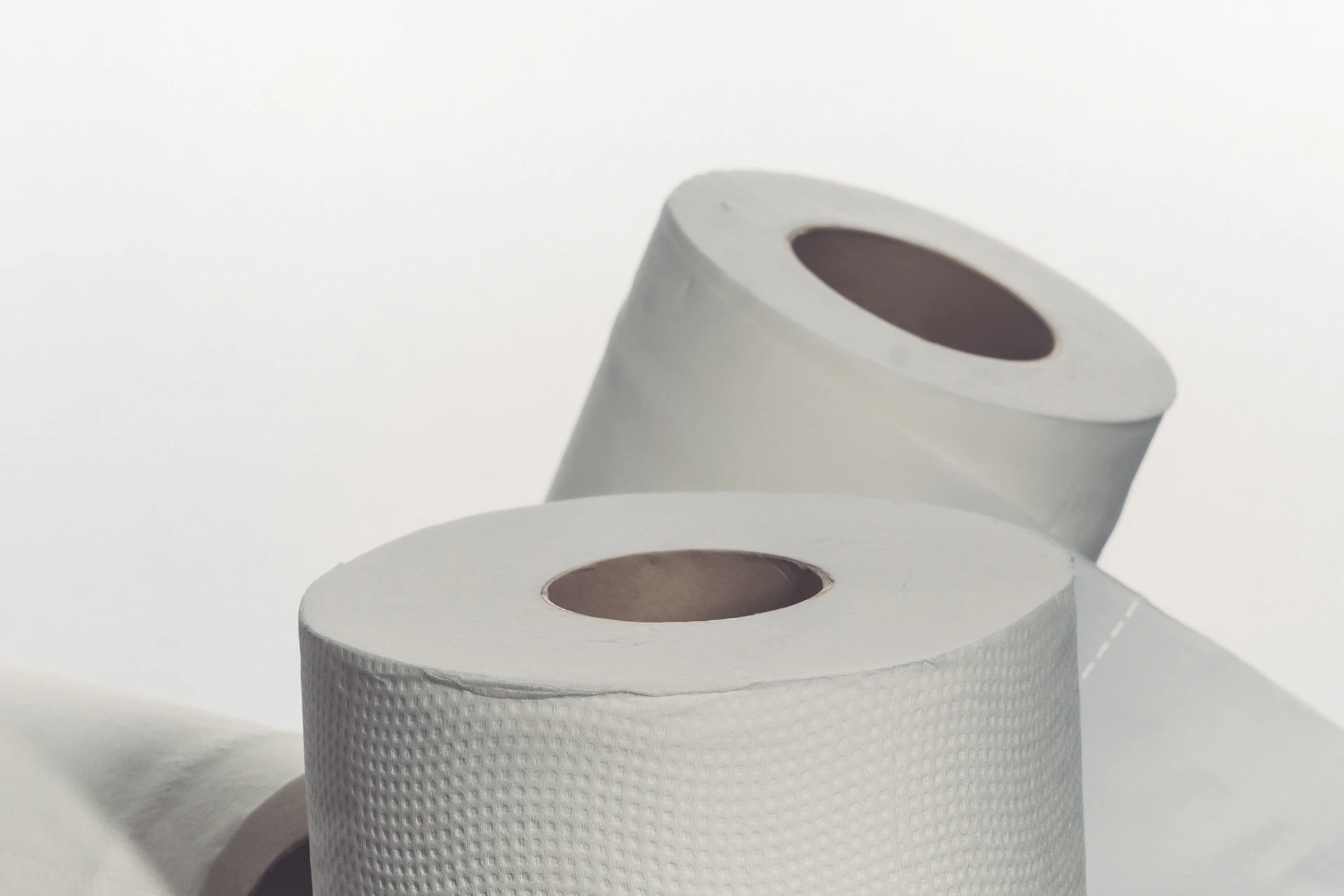 a roll of toilet paper