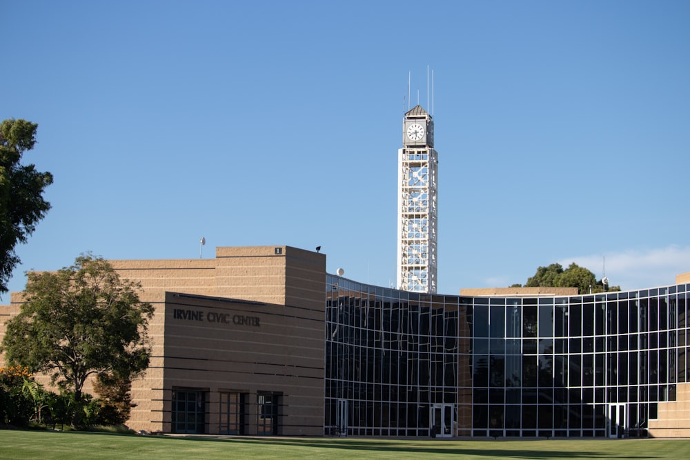 a building with a clock tower