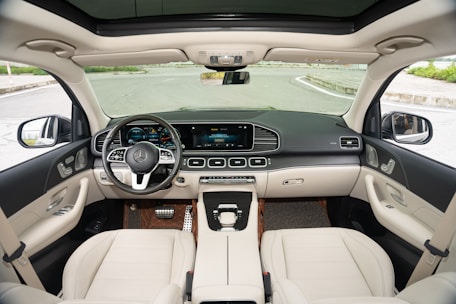 the interior of a car