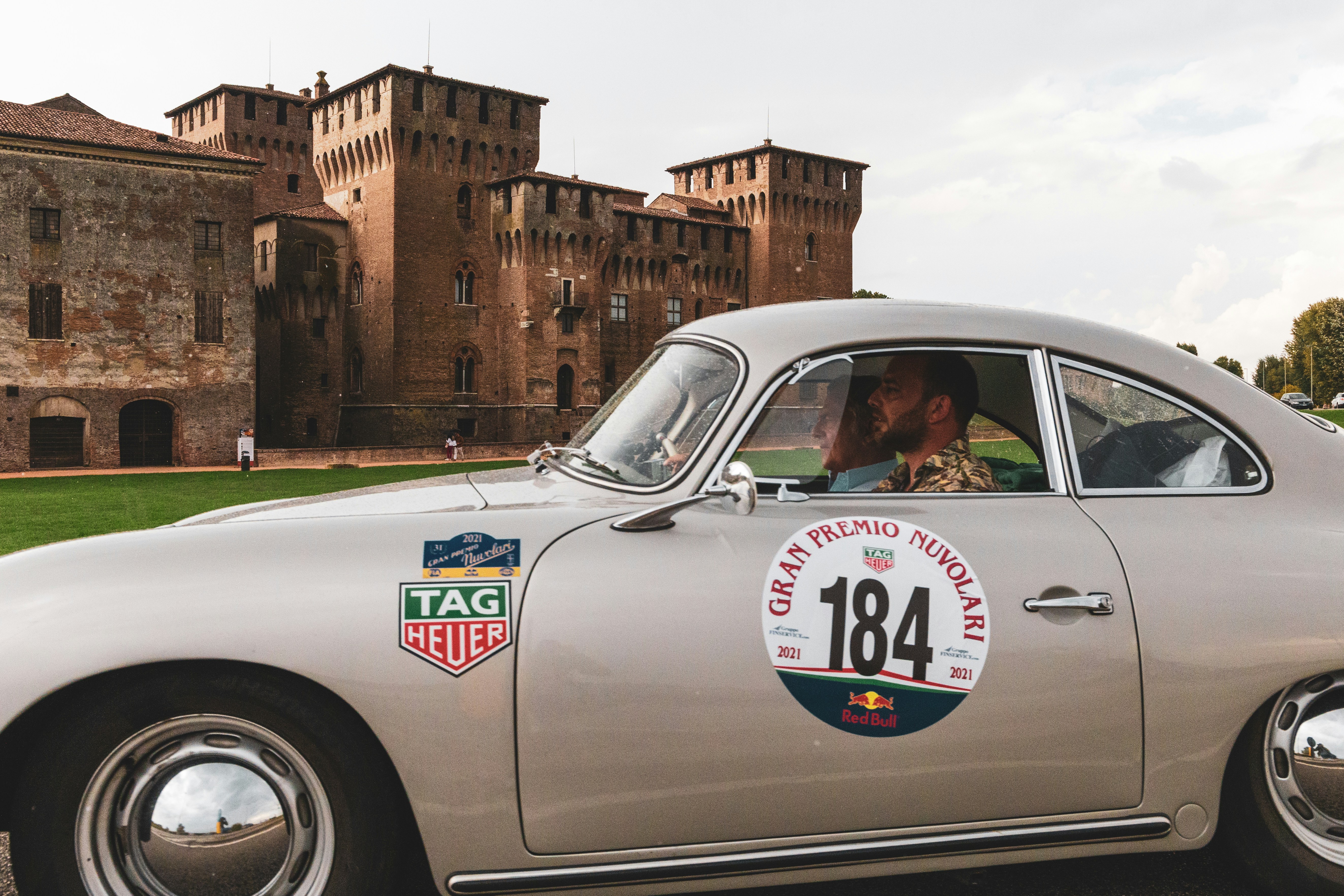 a person driving a car