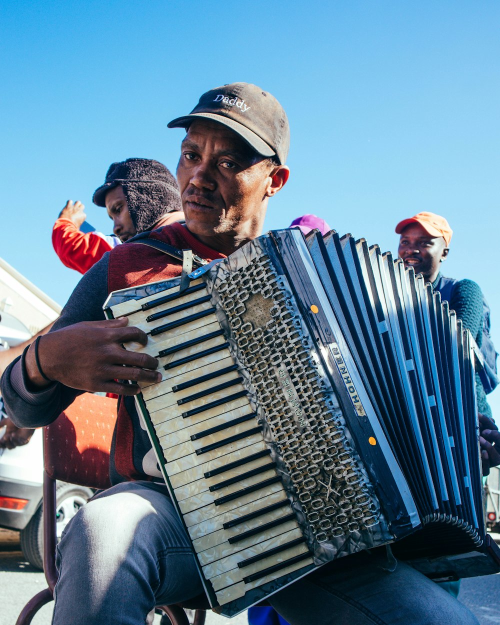 a man holding a solar panel