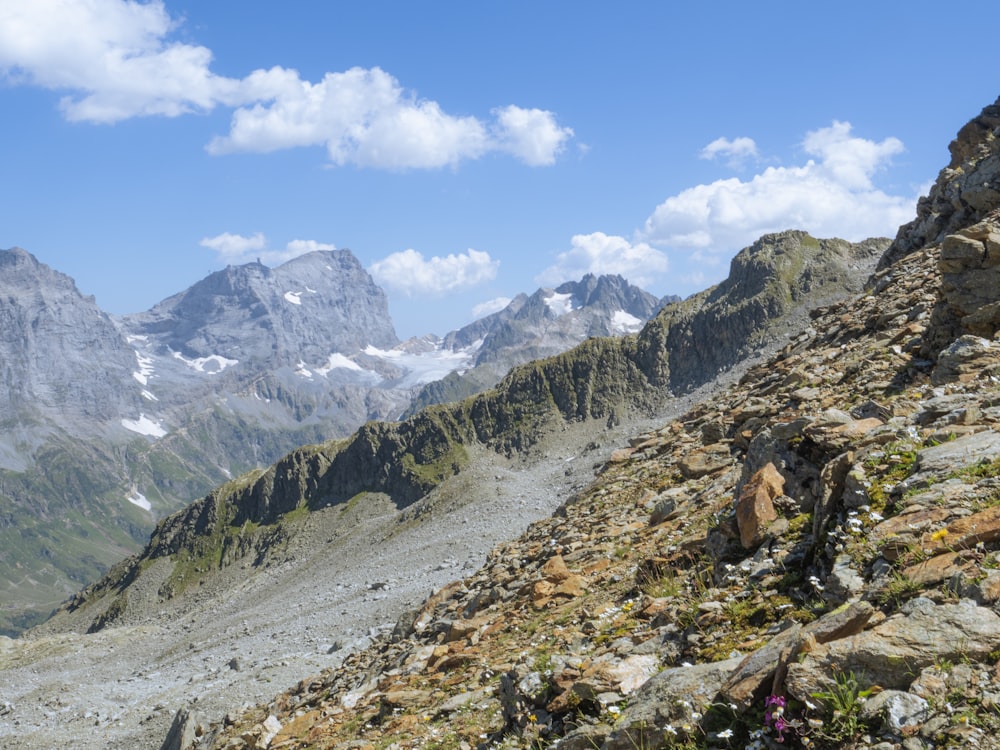 a rocky mountain side