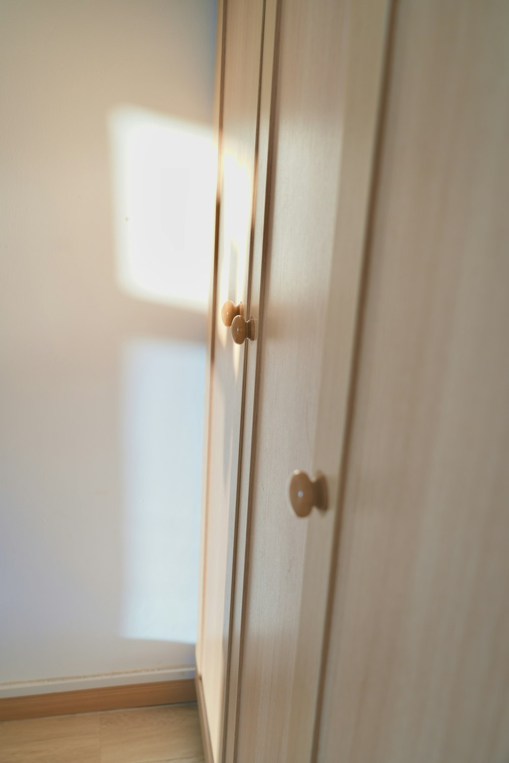a door with a handle