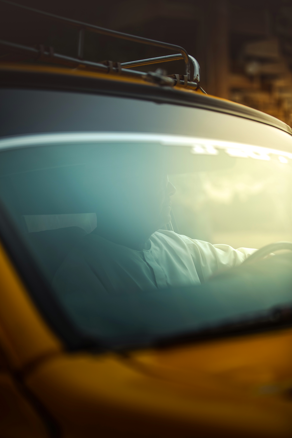 a close-up of a car's windshield