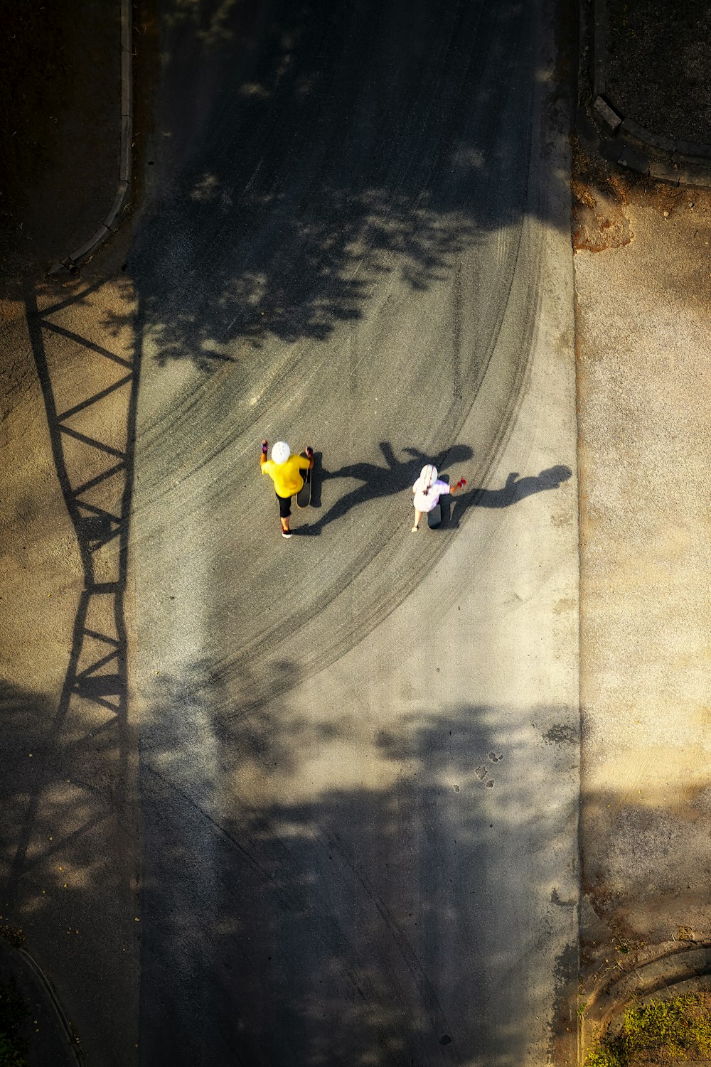 a group of people climbing a mountain