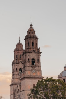 a large building with a clock on it