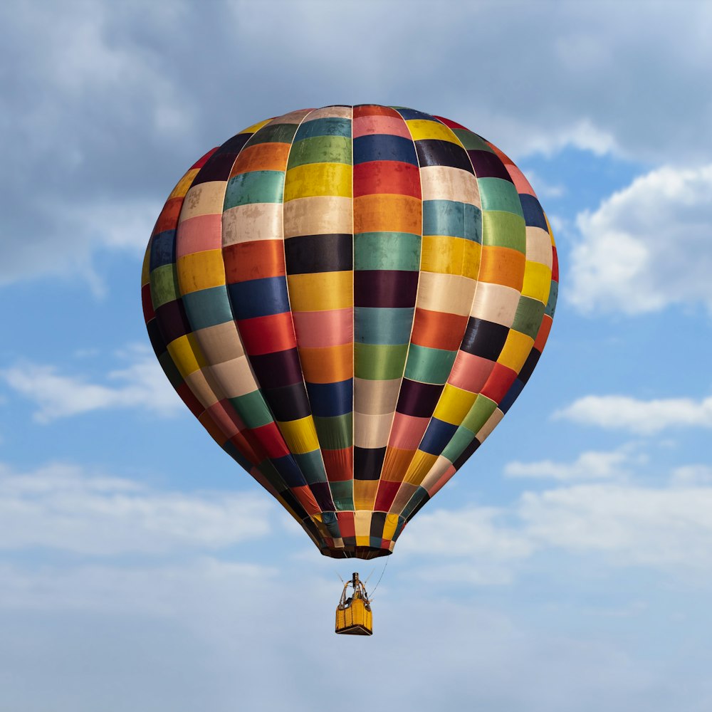 a hot air balloon in the sky