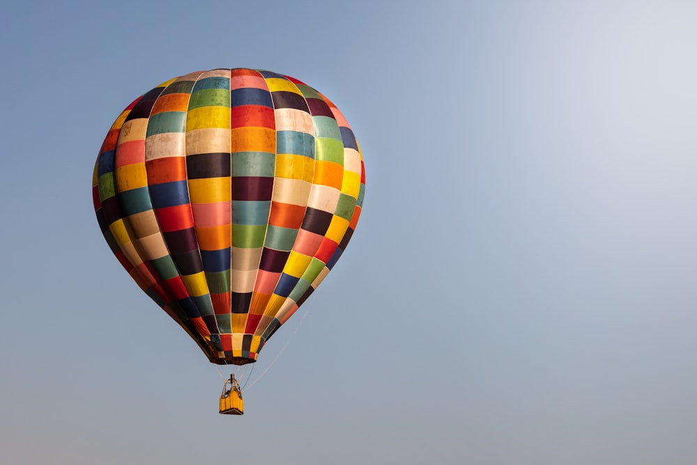 a hot air balloon in the sky