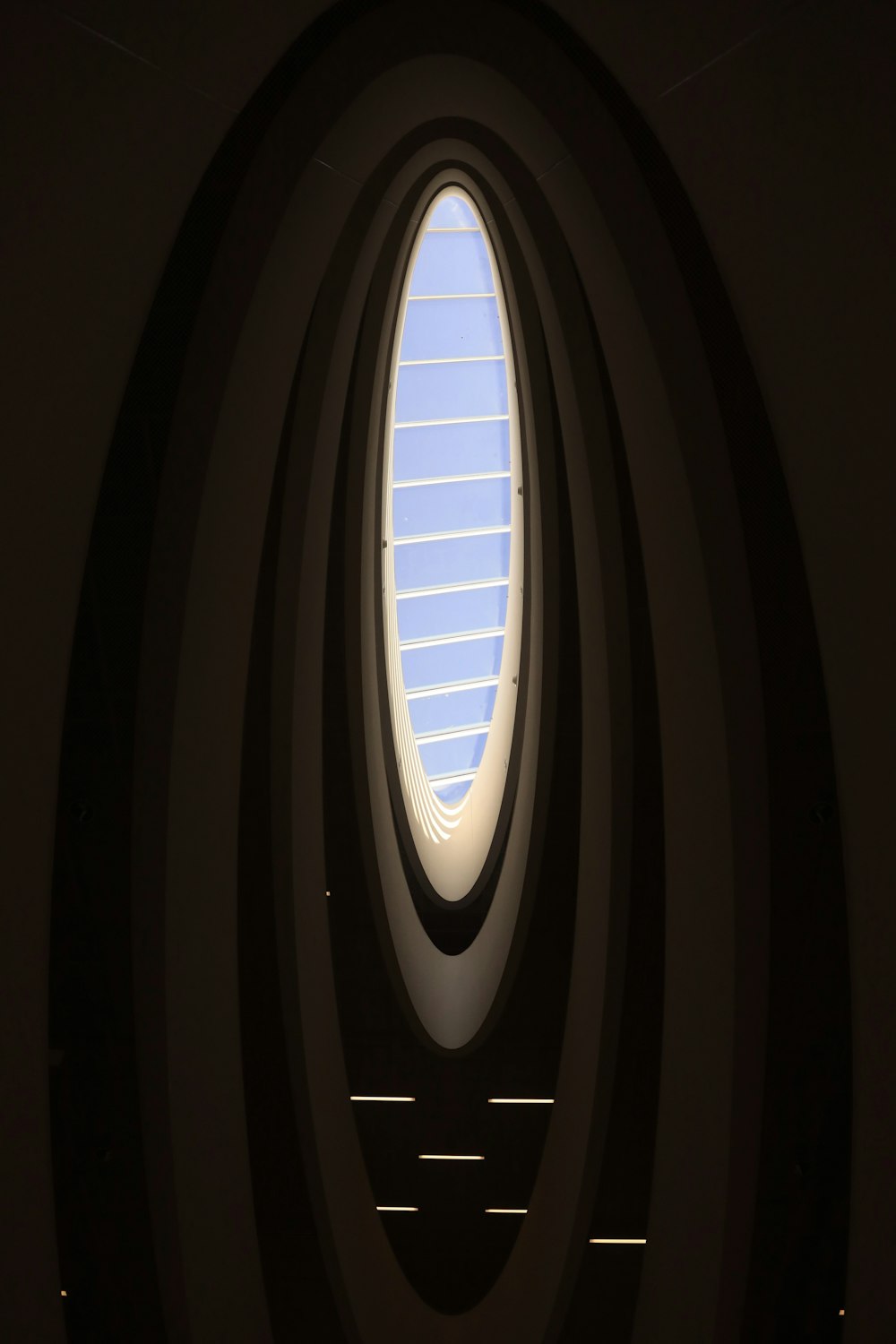 a window with a light in it