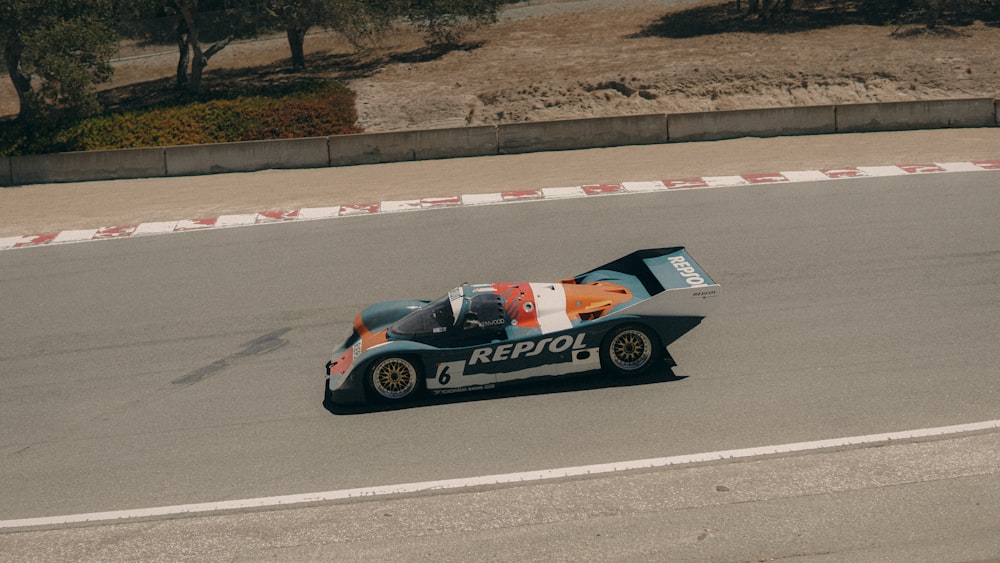 a race car on a track