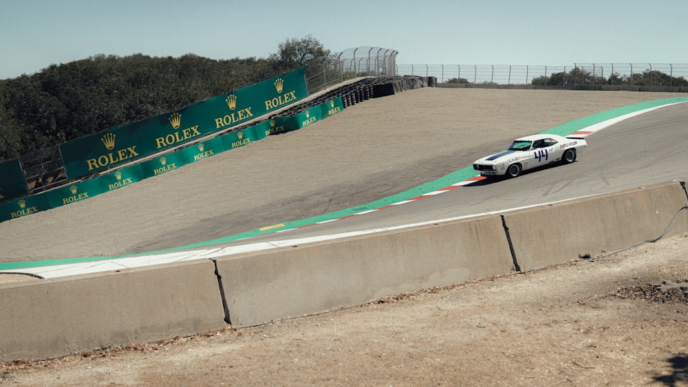 a race car on a race track