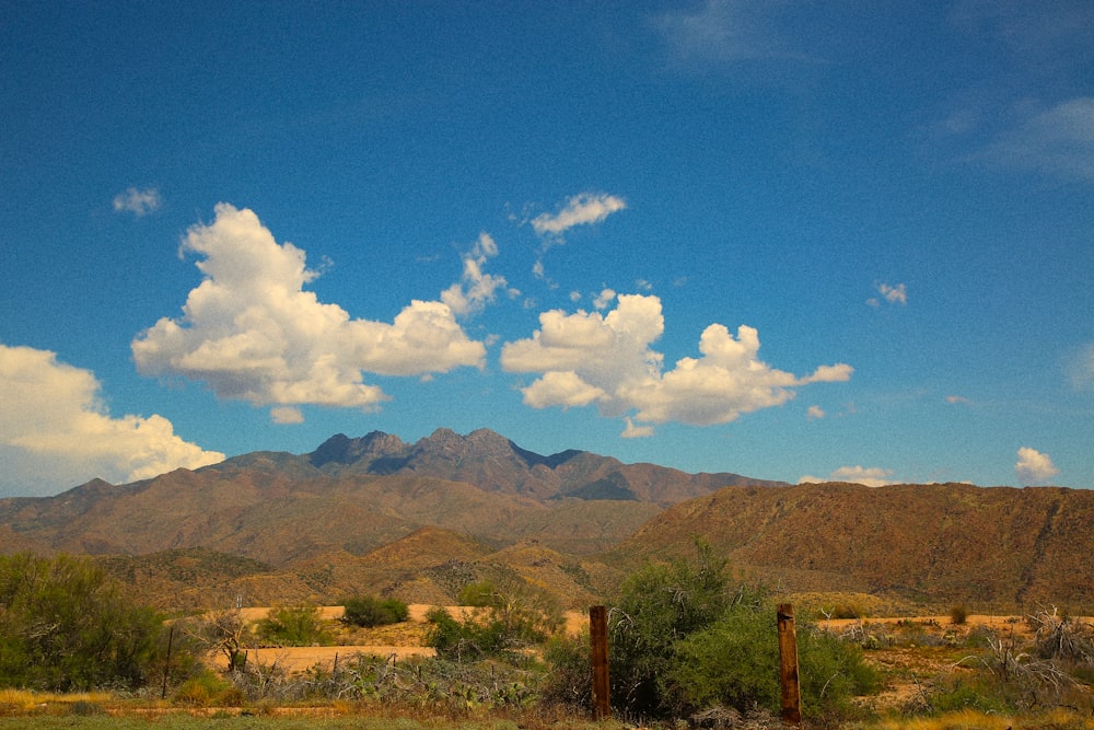 a landscape with hills and trees