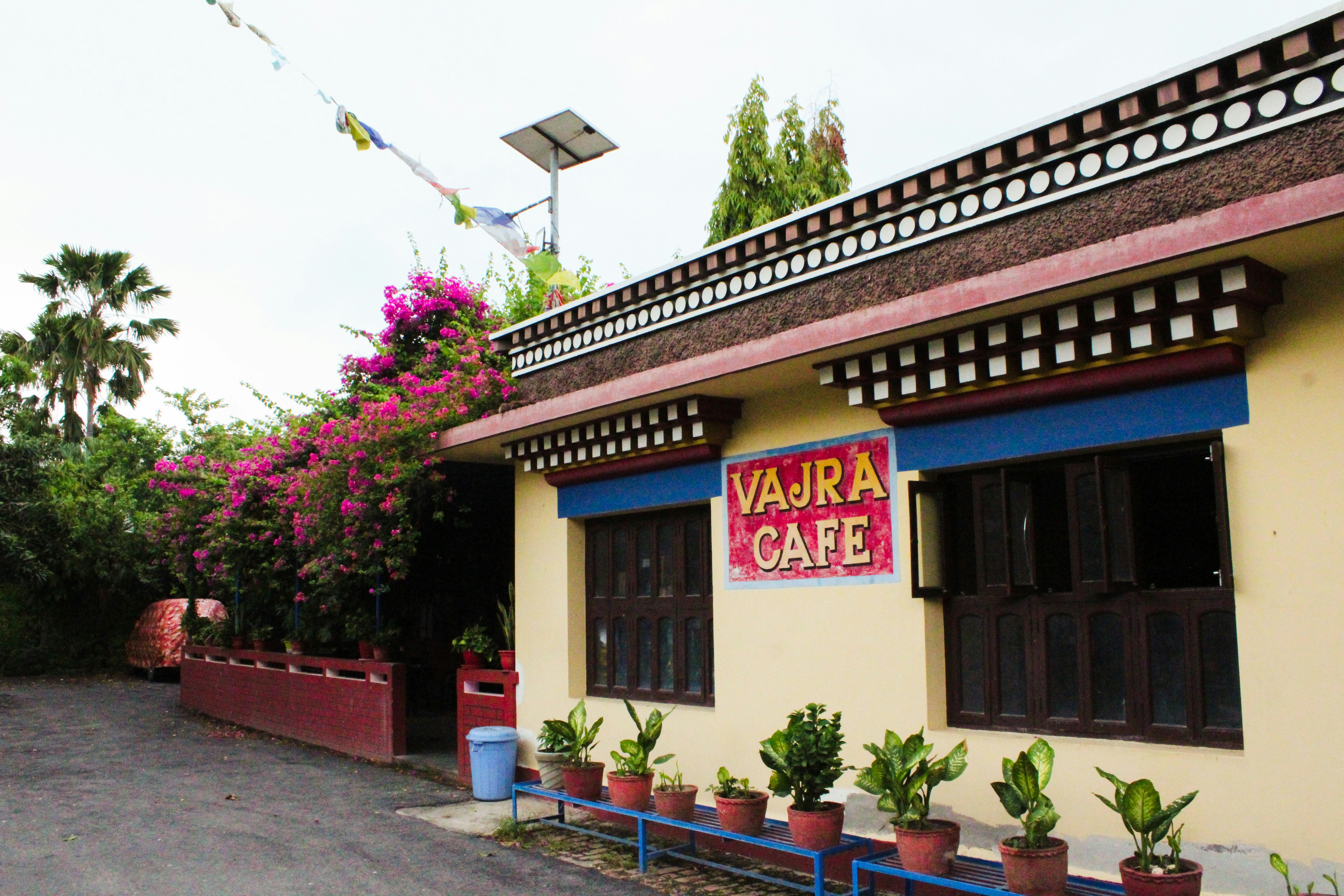 a building with a sign on the front