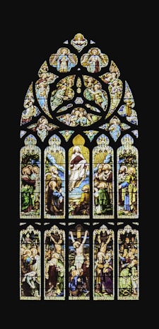 a stained glass window