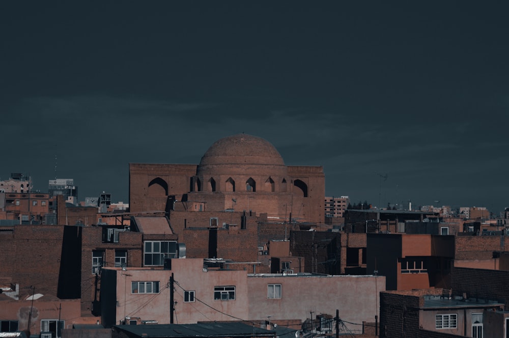 a large building with a dome on top