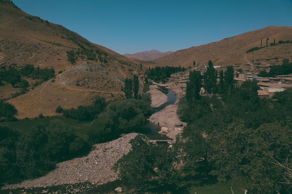 a river running through a valley