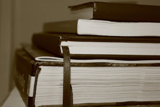 a stack of books