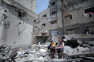 two Palestine children