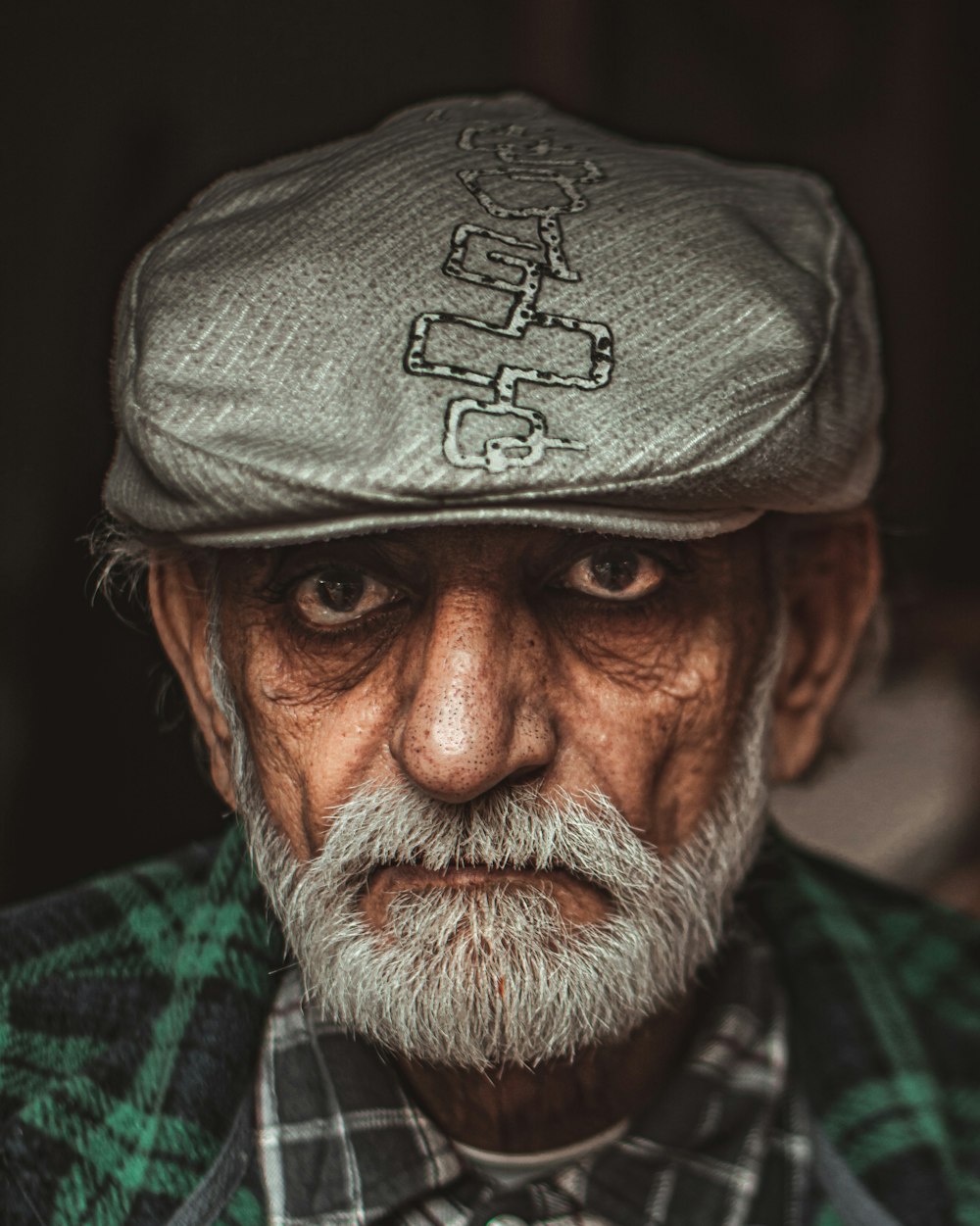 a man with a beard and a hat