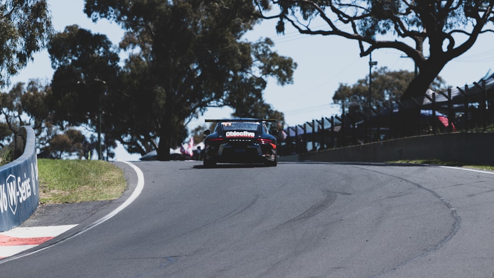 a race car on a road