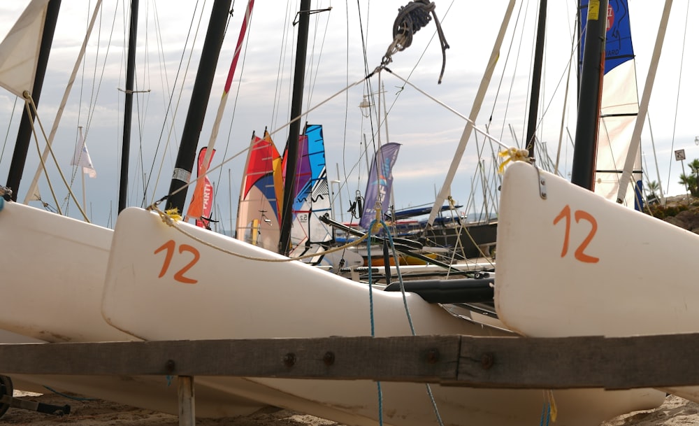 a boat sits on the dock