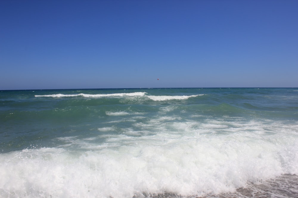 waves on a beach