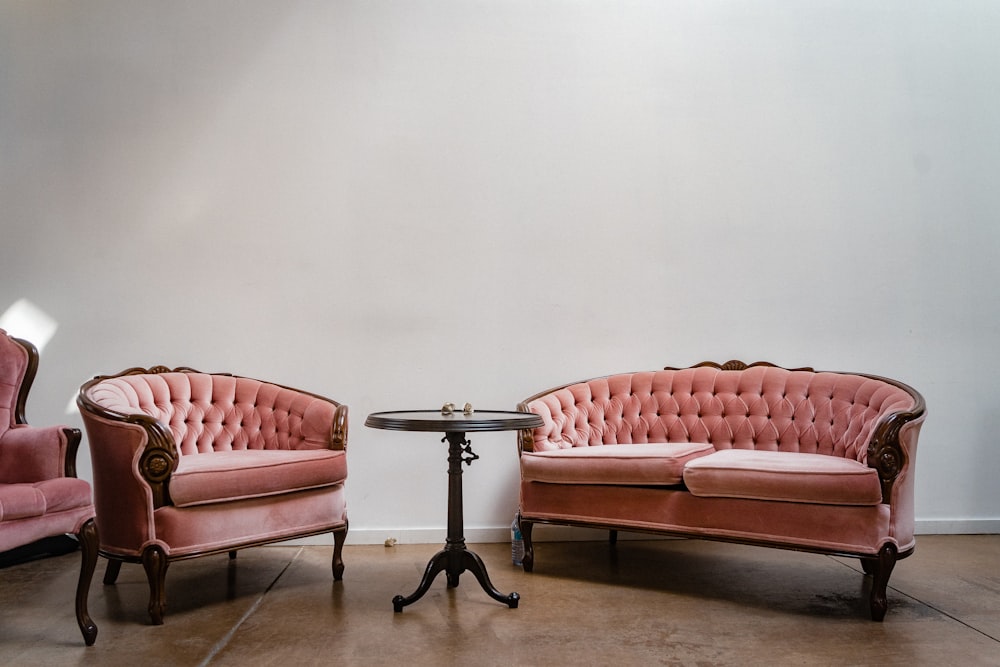 a group of chairs and a table