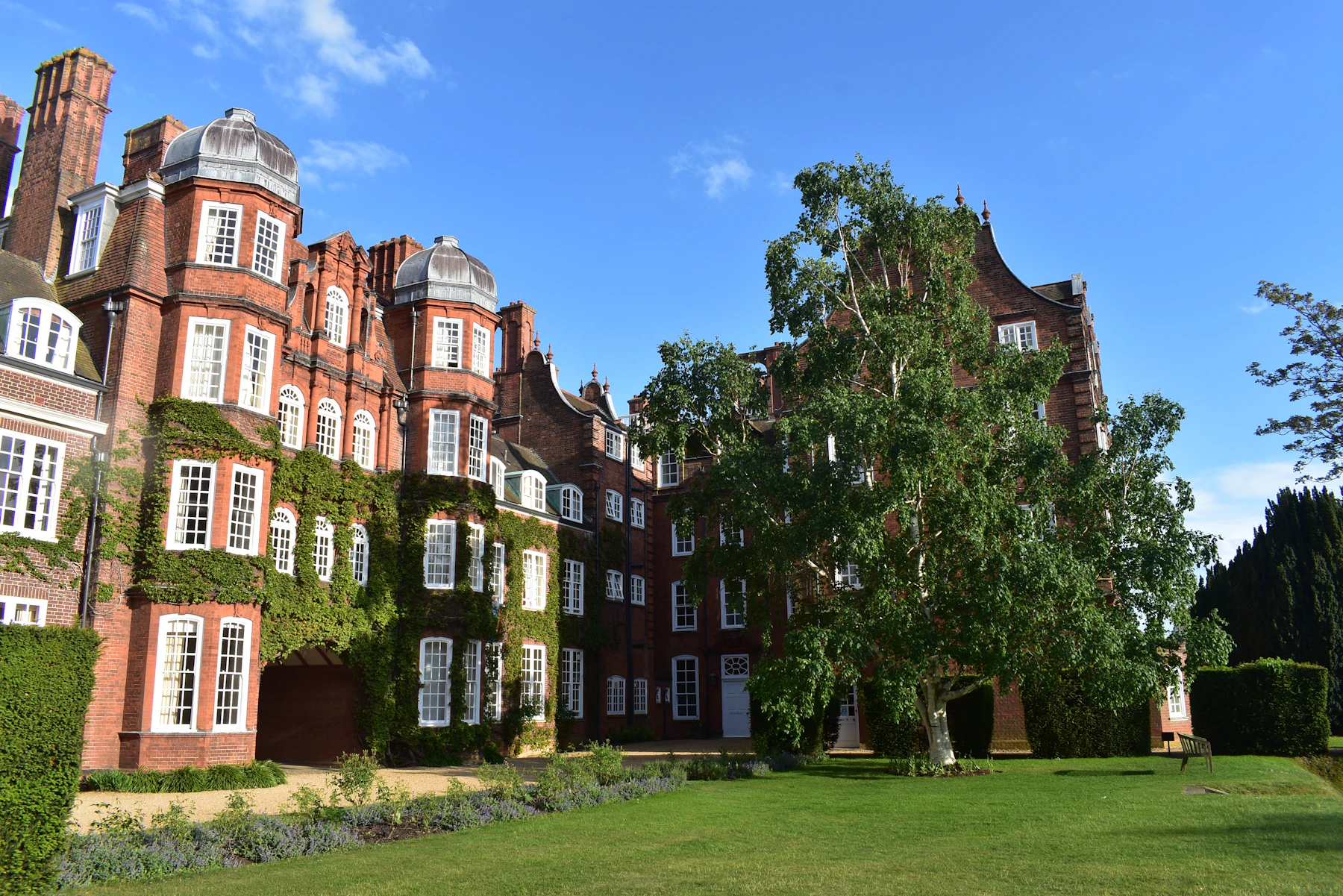 Historic college architecture in Cambridge