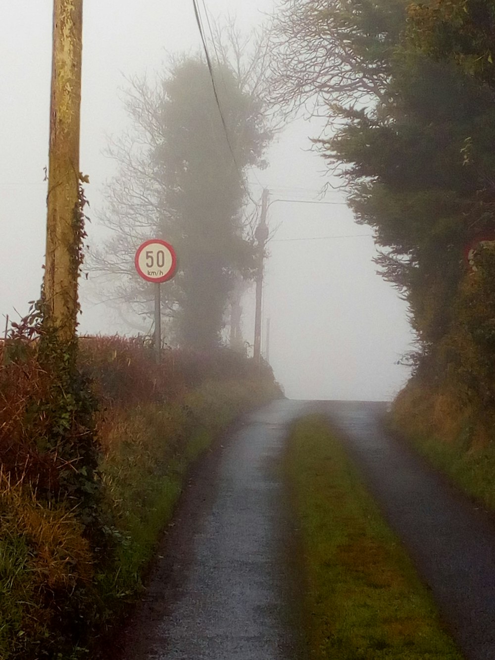 a road with a sign on it